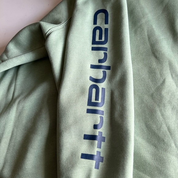 NWT Ladies 3X Carhartt Relaxed Fit Hoodie Green Workwear - Picture 5 of 5